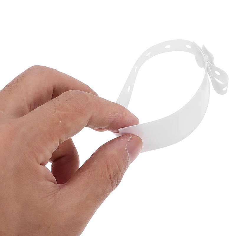 SHINEOFI Pack of 100 Medical Hospital Bracelets Waterproof with Secure Buckle Patient Bracelet for Identification in Everyday Clinical Life for Precise Patient ID Bracelets