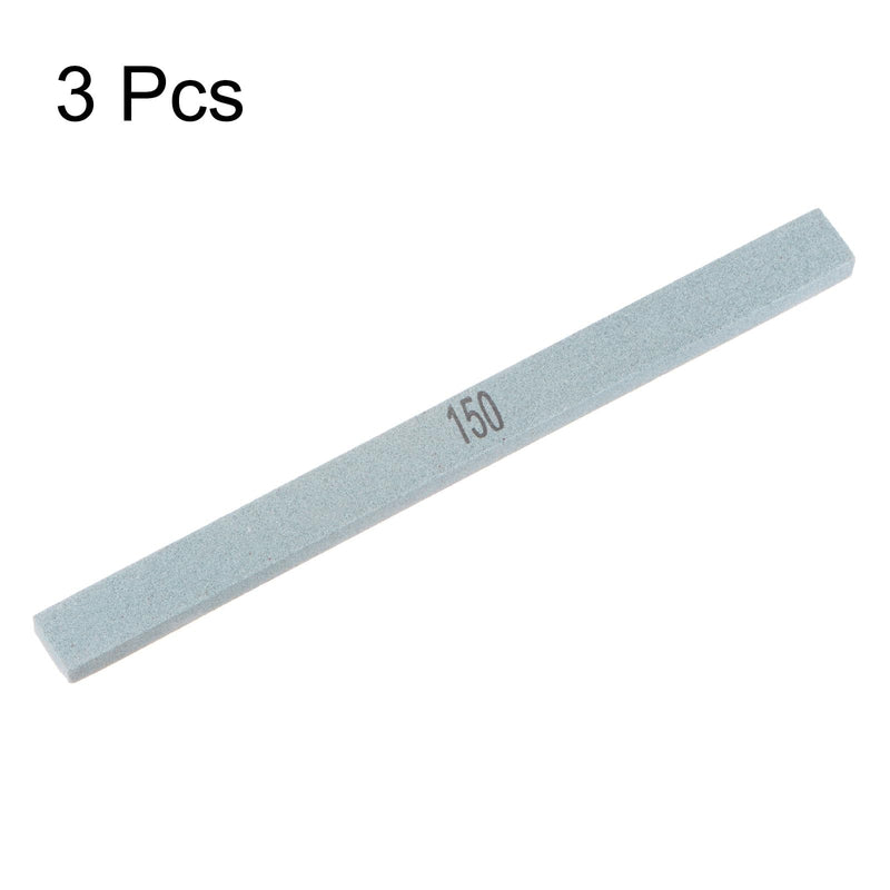 [Australia - AusPower] - QUARKZMAN Pack of 3 Sharpening Stones 150 Grit 150 mm x 12 mm x 6 mm Rectangle Green Silicon Carbide Knife Sharpening Stone 
