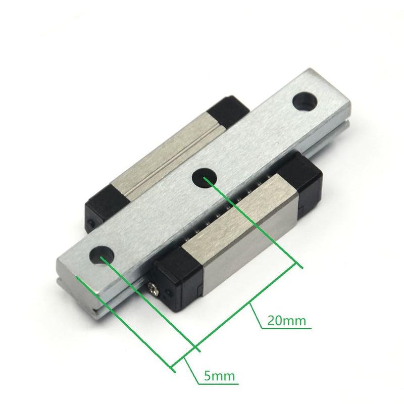 [Australia - AusPower] - 50mm MGN9 Linear Rail Guide with MGN9C Carriage Block for Mini Engraving CNC Machine 50mm Rail + MGN9C 