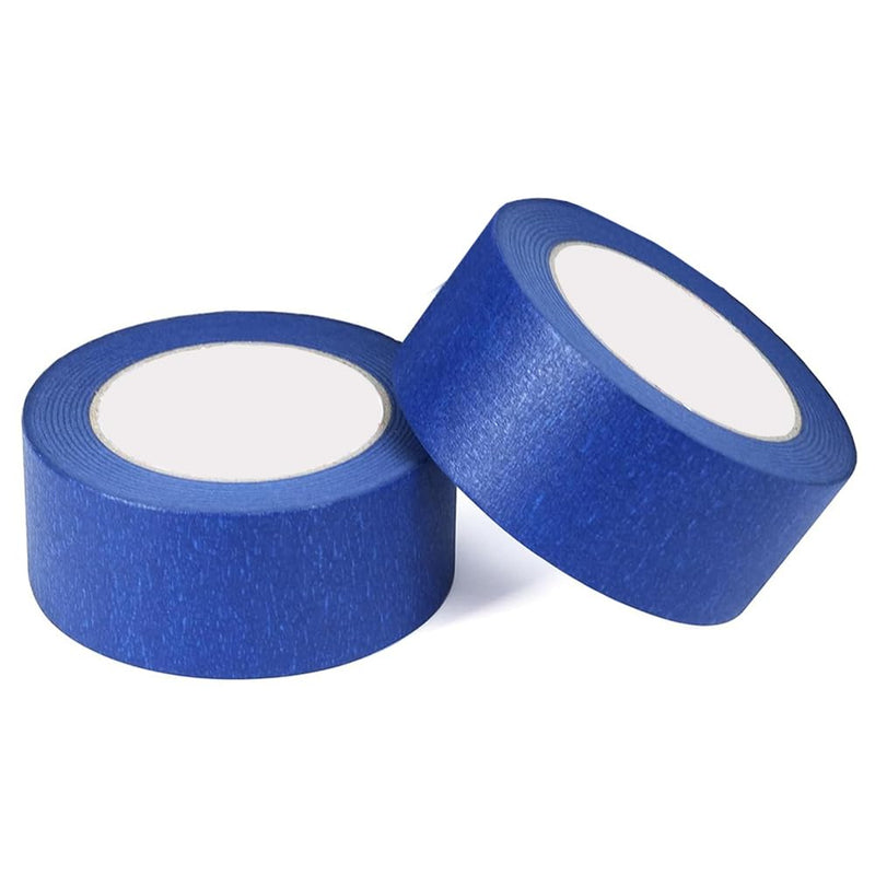 2 Rolls 2 Inch Wide Blue Painters Tape, Residue-Free Scotch Blue Masking Tape, for Home Painting, DIY Crafts, Home Renovation, Professional Painters