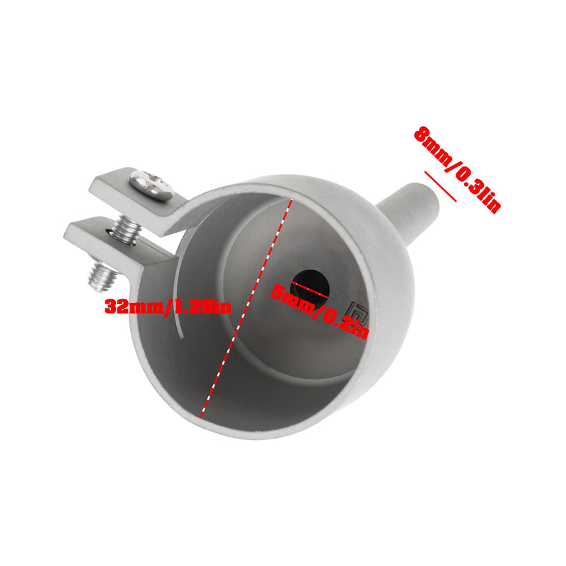 Acorn Soldering Nozzle with Pencil Tip, Stainless Steel 304 Compatible with Leister Triac S ST AT BT 5 mm Soldering Tip Heat Gun