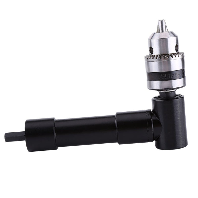 [Australia - AusPower] - Right Angle Attachment Drill Adapter 90 Degreeswith 8mm Shaft and Chuck Key Grasp Capacity 1mm to 10mm Extension Drilling Tool 