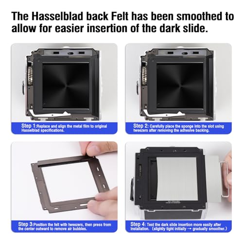 eTone 3Sets Pre-Cut Light Seal Foam Sponge Trap Kit Back Repair Replacement kit for Hasselblad A12 A16
