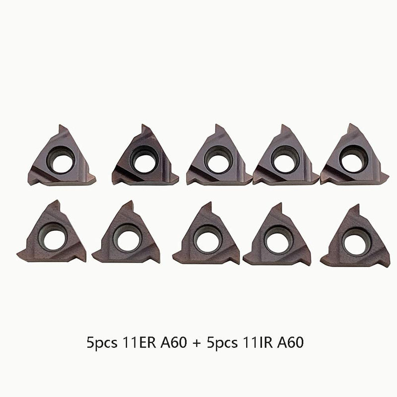 [Australia - AusPower] - 24pcs Rotary Thread Tool Female Thread Tool Holder SNL0010K11 SNR0010K11 Thread Inserts 11ER AG60 11IR AG60 Thread Cutting Inserts for Drill Rod Holder 