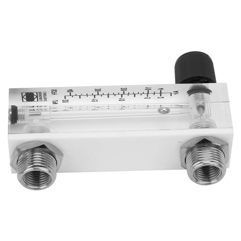 [Australia - AusPower] - Gas Flowmeter LZM-6T Panel Type 2-20LPM/4-40SCFH Flowing Meter Flowmeter Brass Female Rotor Adjustable Knob Liquid Meter for Measuring Controlling Gas 