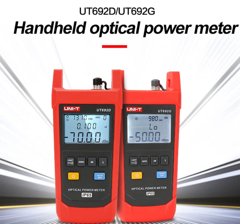 [Australia - AusPower] - UNI-T UT692D Fiber Optic Tool Optical Power Meter Visual Fault Locator -70-10dBm -50-26dBm 10mW FC/SC/ST Connector -70-+10 dBm 