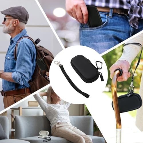 Denash Hard Shell Carry Case for Kardia Mobile ECG for Kardiamobile 6L ECG, Waterproof PU EVA All Round Protection Travel Suitcase with Strap