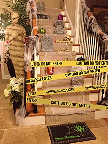 Caution No Parking Tape & Yellow Caution Do Not Enter Barricade Tape 3 inch X 1000 feet • 3 in. Wide for Maximum Readability • Tear Resistant Design
