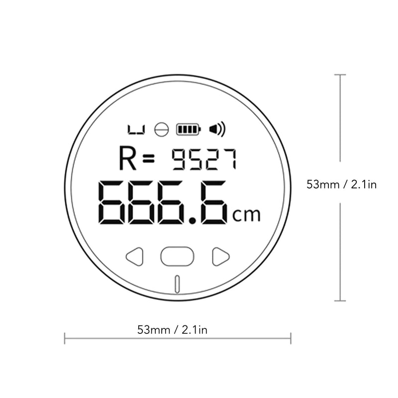 [Australia - AusPower] - Electronic Digital Tape Measure, 328ft LCD Display Rechargeable Rolling Measuring Tool, Versatile and High Accuracy, for Work, Construction, Body, Sewing 