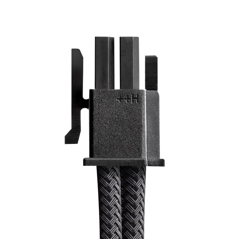 CableMod Universal Pro ModMesh Sleeved 12V-2x6 12VHPWR 90° StealthSense Direct PCIe Cable (Variant B, Carbon) Variant B
