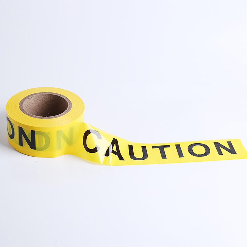 Caution Tape, Barrier Tape, 2.9" Wide x 328 Feet Construction Warning Safety Tape, for Danger,Hazard Areas,Crime Scene, Halloween Party Decorations,etc