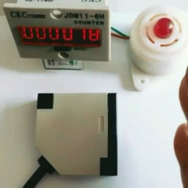 Tyenaza Electronic Counter, JDM11-6H 6-Digit Display Electronic Counter for Signal Input Counting AC220V/DC36V/DC 24V/DC 12V DC24V