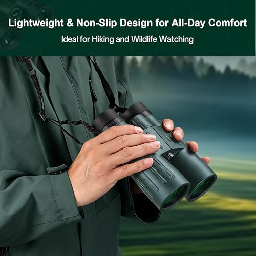 18x56 UHD Binoculars for Adults High Powered with Upgraded Phone Adapter, Wide Field of View Binoculars with Clear Low Light Vision, Lightweight Waterproof Binocular for Bird Watching Travel Cruise Dark Green