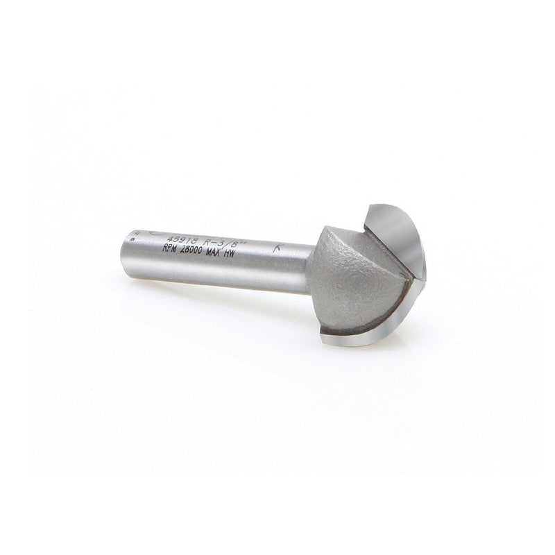 Amana Tool 45918 Core Box 3/4-Inch Diameter x 7/16-Inch Cutting Height x 3/8 Radius x 1/4-Inch Shank 2-Flute Carbide Tipped Router Bit