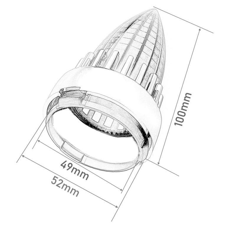 61mm Diameter Bullet Turn Signal Indicator Lens Light Cover Trim For Harley Davidson Sportster Dyna Softail Street Glide Road Glide Chrome-Smoke