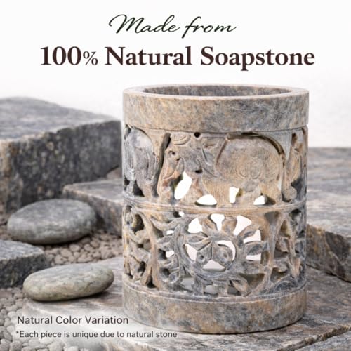 Marble Soapstone Candle Tea Light Holder
