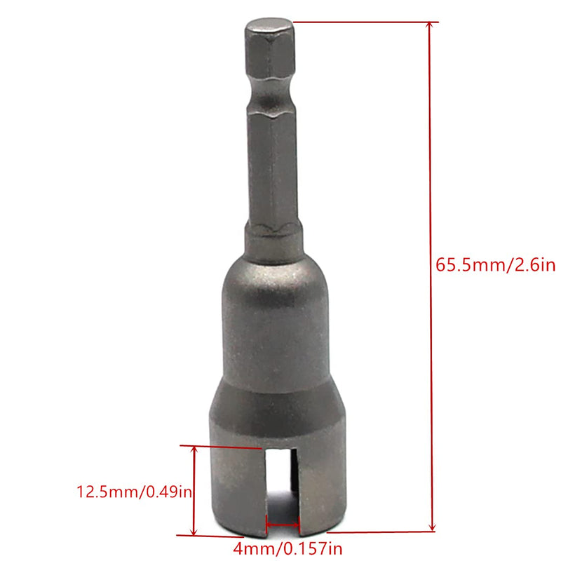 [Australia - AusPower] - 1Pcs Slot Wing Nut and 1Pcs Deep Power Wing Nut Driver for Panel Nuts Screws Eye Q Hanger C Hook Bolt 1Set 