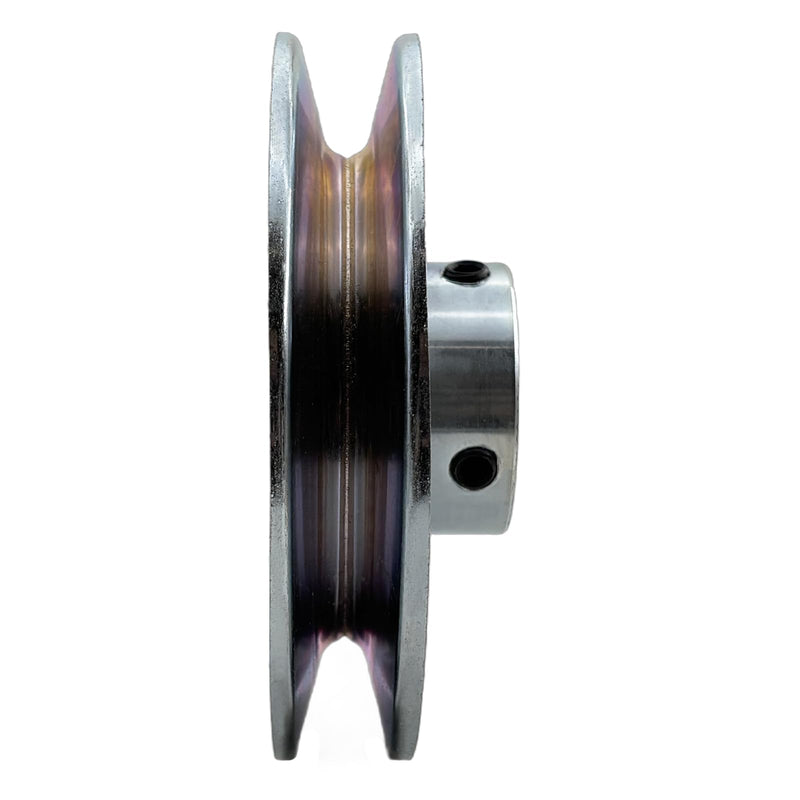 [Australia - AusPower] - AB450-3/4 Single Groove Web Sheaves,v Belt Pulley 3/4 inch bore 4.5" OD,Motor Pulley Carbon Steel for A B 5L 4L V-Belts 