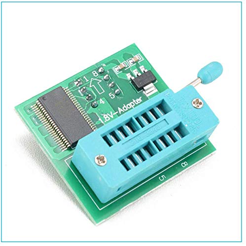 CH341A 24 25 Series EEPROM Flash BIOS USB Programmer+SOIC8 SOP8 Test Clip+SPI Flash 1.8V Adapter+SOP8 SOIC8 to DIP8 Adapter Socket Converter