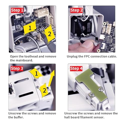 3D Printer Feed Hall Board Hall Sensor Switch Board for A1 A1 Mini Series with FPC Flexible Cable Filament Detection Extruder Sensor