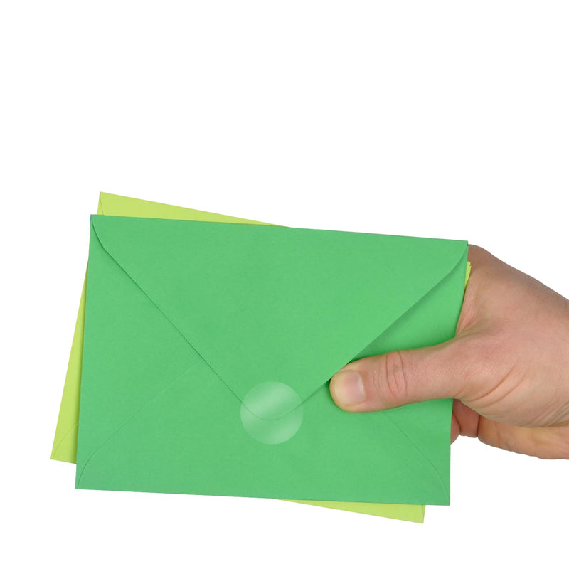ChromaLabel 1 Inch Clear Circle Stickers for Sealing, Library Supplies, Ideal Envelope Sealer Sticker - 5000 Clear Labels per Roll, Non-Perforated Seals 1" Diameter 5000/Roll