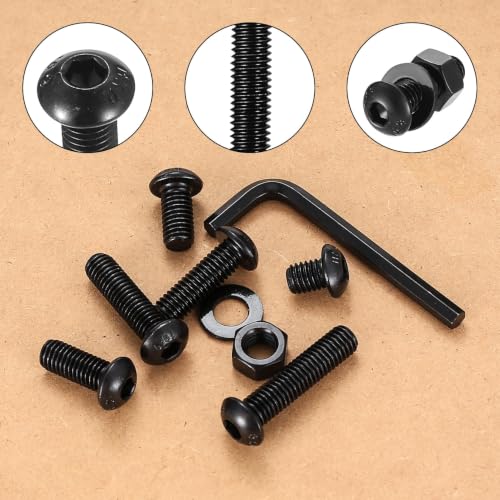 WUJIAQIU M8 hex screws, nuts and bolts assortment kit with 115 pieces in organizer case