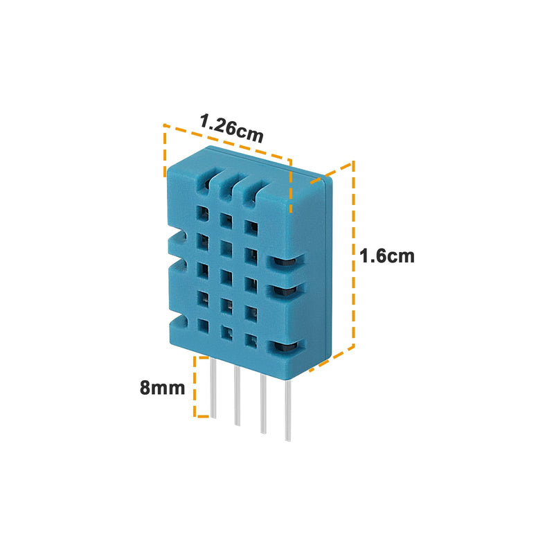 [Australia - AusPower] - 5pcs D-HT11 Sensors 16x12.6x6mm D-HT11 Temperature Humidity Sensor for 5V 3.3V Microcontrollers Compatible with A-rduino Electronic Module 