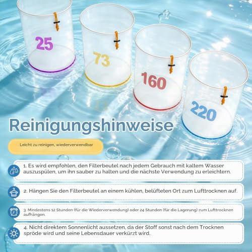 5 Gallon Mesh Bubble Bags, Foam Bag Kit for Herb Extraction | Professional Ice Water Extraction Kit, Spider Farmer Bubble Bags with Press Strainer and Storage Bag (25 to 220 Micron)