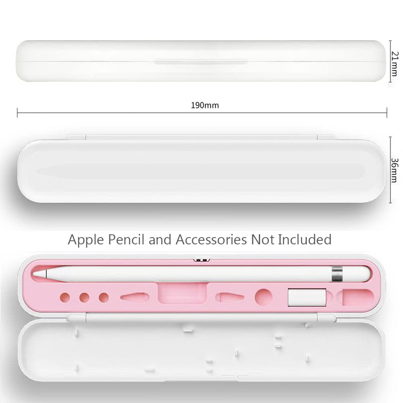 [Australia - AusPower] - YINVA Pencil Case for Apple Pencil 1st Generation/Apple Pencil 2nd Generation Case Holder, Pen Accessories Storage Case Box Cover Design for Apple iPad Pencil Accessories Tips(Pink) Pink 