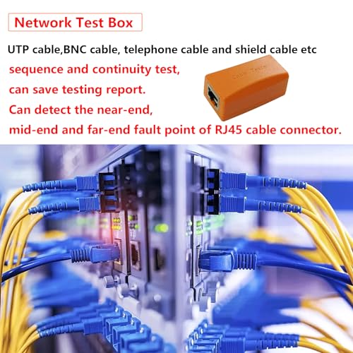 Eversecu UTP network cable test box for RJ45 connector and CCTV camera tester, detects faulty cable points