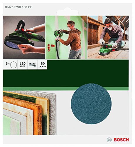Bosch 2609256D38 Abrasive Disc for PWR 180 CE Sander - Grit Size 80 - Diameter 180 mm Grit: 80