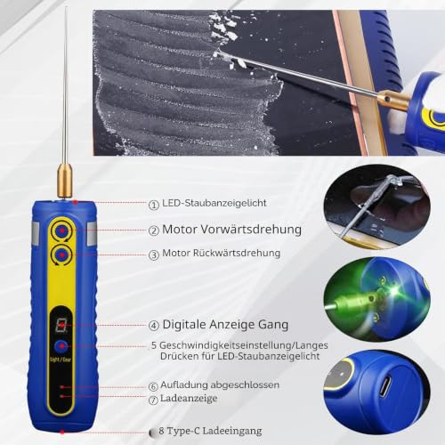 Electric Adhesive Removal Tool, Adhesive Remover with 4 Levels Adjustable LCD Repair Tool Mobile Phone Display Mobile Phone Adhesive for Adhesive Residue Remover Mobile Phone Cases Tool Mobile Phone