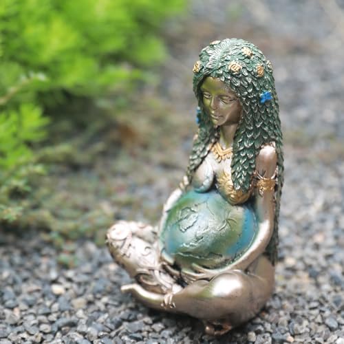Goddess Statue, Gaia Statue Mother Earth Nature Moon Statues Home Decor