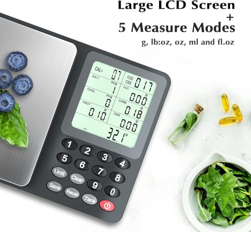 UNIWEIGH Digital Kitchen Food Scales for Accuracy Measurements