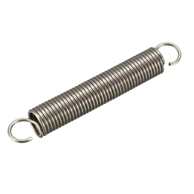 [Australia - AusPower] - uxcell Extended Tension Spring Wire Diameter 0.047" , OD 0.39" , Free Length 2.76" Stainless Steel Small Dual Hook Tension Spring 5pcs 