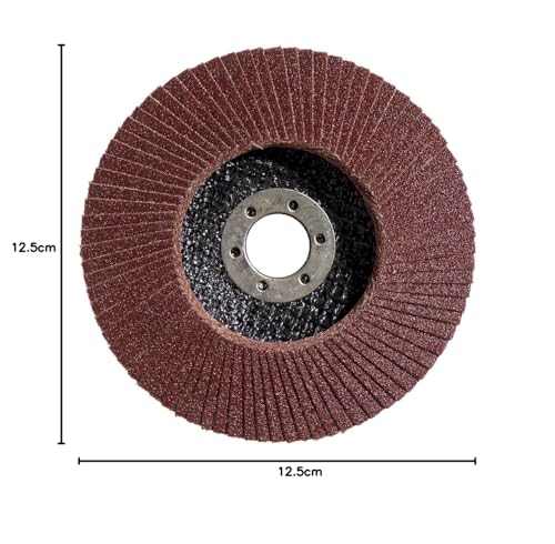 Bosch 2608603716 K40 Flap Disc for Metal, 0 V, Black/Red, 125 mm 40