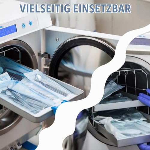 Pack of 200 Sterilisation Bags, Self-Sealing Sterilisation Bags, Sterilisation Bags, Dental Self-Sealing Sterilisation Bag