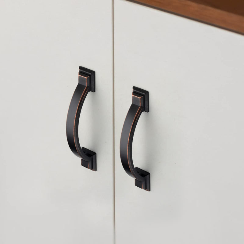 10 Pack 3 inch Cabinet Pulls Oil Rubbed Bronze Cabinet Handles Drawer Pulls for Kitchen Cabinet Cupboard 3 inch（76mm） 10 Pack