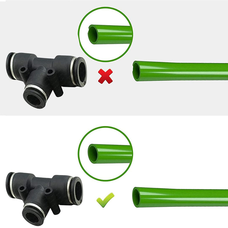 [Australia - AusPower] - Push to Connect Air Line Fittings Tube tee 1/4" Od Air Line Union Push Fit Fittings Tube Push Air Fitting Pneumatic Air Quick Connect Fittings10 Pack(1/4 inch tee) 10 1/4" Tee Union 