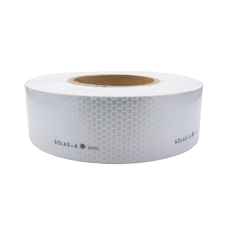2" Solas Reflective Marine Tape Waterproof Glass Bead Safety Warning Tape High Adhesive(2IN X 150FT) Universal for Cars, Trailers, Boats, Motorcycles