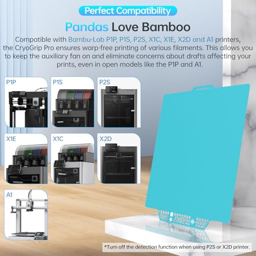 BIQU CryoGrip Pro Glacier-Original Panda Build Plate for Bambu-Lab Printer 257*257mm
