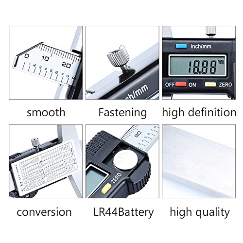 Oudtinx digital depth caliper electronic ruler, 200mm digital calipers with LCD display