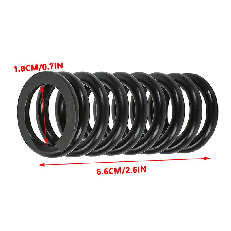 [Australia - AusPower] - Front Upper Door Hinge Spring 15591898, Black Metal Painted Door Hinge Pin Springs Pair, Compatible with Cadillac, Chevrolet, GMC, Oldsmobile Models 