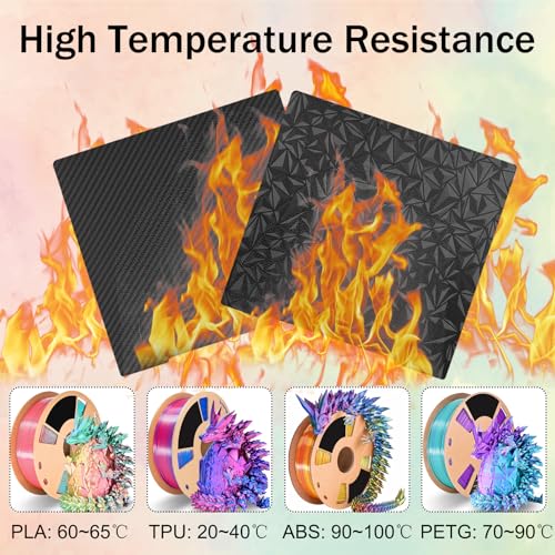 Double Sided PEO PET Printing Plate 241 x 253.8 mm, Flexible Smooth PEO PET Plate 3D Printer PEO PET Build Plate for Prusa i3 MK2/MK2.5S/MK52/MK3/MK3S/MK3S+/MK4