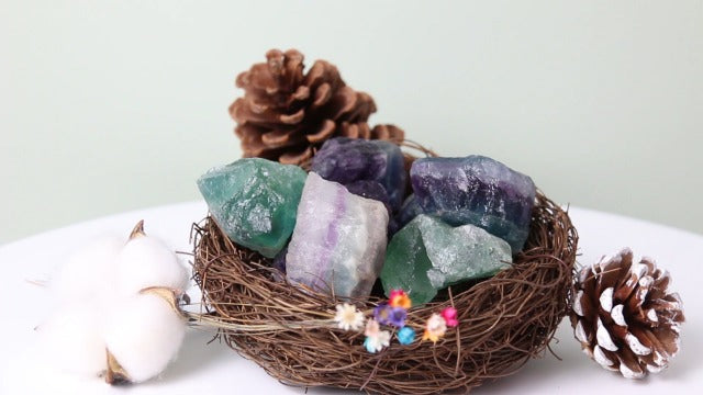 Rainbow Flourite Crystals, Crystals and Healing Stones, Wicca, Reiki(1LB) Rainbow Flourite