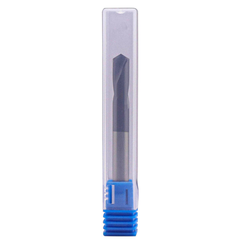 BestParts 2Pcs 2 Flute 120 Degree Solid Carbide Spot Drill - AlTiN Coated | Spotting Drill, 1/4" Shank Diameter, 3/4" Flute Length, 2-1/2" Overall Length 1/4 in