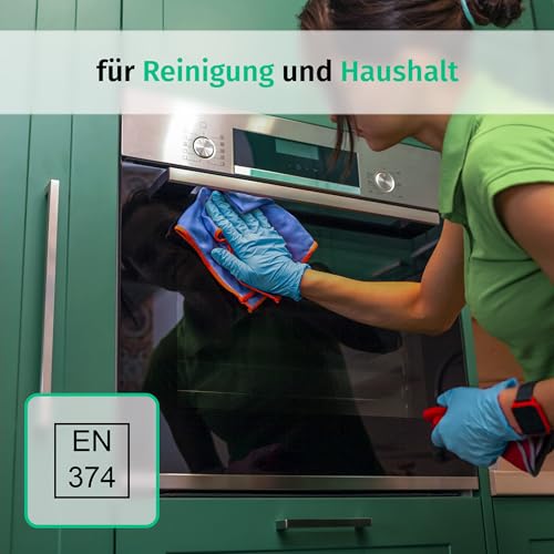 SF Nitrile Disposable Gloves XXL Blue, 90 Pieces/Box, Nitrile Gloves, Stretchy Disposable Nitrile Gloves, Powder-Free, Latex-Free, Tear-Resistant, Rubber Gloves | Puderfreie Einmalhandschuhe für Tattoo, Werkstatt, Küche, Reinigung und Haushalt; vielsei...
