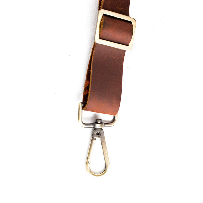 Waterproof Waxed Canvas Tool Apron With the Adjustable Genuine Leather Belt (Black) Black