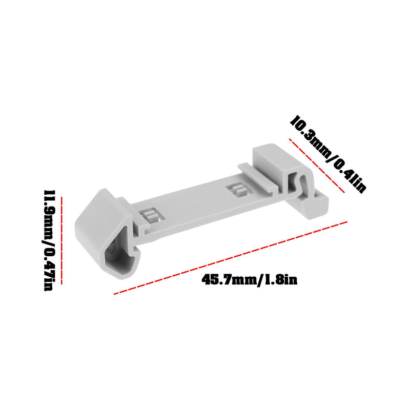 ECSiNG PTFIX-NS35A 3274056 DIN Rail Adaptor Compatible with NS 35 Can Hold 2.5 Mm2 and 4 Mm2 FIX Modules Pack of 4
