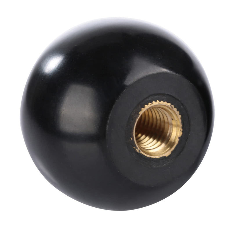 [Australia - AusPower] - Ejoyous Ball Lever Knob, 5Pcs M8 Female Machine Knobs Screw on 32mm Dia Black Round Threaded Ball Knob for Machine Handle Tool Replacement 